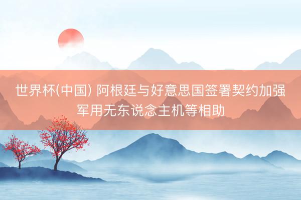 世界杯(中国) 阿根廷与好意思国签署契约加强军用无东说念主机等相助