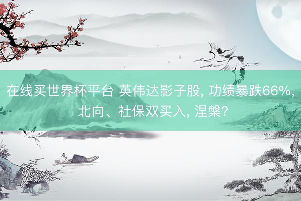 在线买世界杯平台 英伟达影子股， 功绩暴跌66%， 北向、社保双买入， 涅槃?