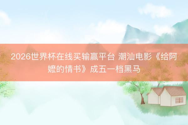 2026世界杯在线买输赢平台 潮汕电影《给阿嬷的情书》成五一档黑马